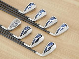 iron_set : ชุดเหล็ก Tsuruya AXEL ZX HM (หน้าเด้ง ตีไกลมาก) มีเหล็ก 5-Pw,Aw,As (8 ชิ้น) ก้านกราไฟต์ Flex R