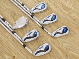 Iron set : ชุดเหล็ก Kasco Dolphin (ใบใหญ่ ตีง่ายมาก หน้าเด้ง หน้าบางเพียง 2.2 มิล) มีเหล็ก 5-Pw (6 ชิ้น) ก้านเหล็ก NS Pro 950 Flex S