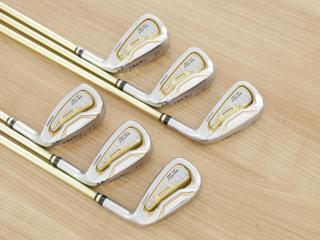 iron_set : ชุดเหล็ก Honma Beres IS-06 Forged (ปี 2019) มีเหล็ก 6-11 (6 ชิ้น เทียบเท่า 5-Pw) ก้าน ARMRQ X (47) Flex R (2 ดาว)
