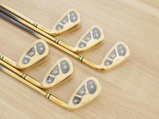 iron_set : **ของใหม่ ยังไม่แกะพลาสติก** ชุดเหล็ก Mutsumi Honma MH777 One Length (ใบใหญ่ ตีง่าย ไกล) มีเหล็ก 5-Pw (6 ชิ้น) ก้านกราไฟต์ Flex R