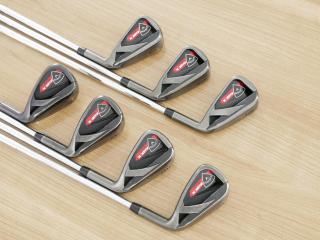 Iron set : ชุดเหล็ก Callaway RAZR X Black มีเหล็ก 5-Pw,Aw (7 ชิ้น) ก้านเหล็ก NS Pro 950 Flex S