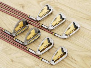 Iron set : Maruman : ชุดเหล็ก Maruman Majesty Prestigio X (รุ่นท๊อปสุด ออกปี 2019 หน้าเด้ง ตีไกลมาก ของใหม่ 1.2 แสนบาท) มีเหล็ก 7-10,Pw,Aw,Sw (7 ชิ้น เทียบเท่า 6-Pw,Aw,Sw) ก้านกราไฟต์ Flex R