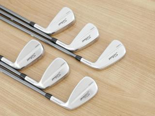 iron_set : ชุดเหล็ก Titleist T250 Forged (รุ่นล่าสุด ออกปี 2025 Japan Spec) มีเหล็ก 5-Pw (6 ชิ้น) ก้านกราไฟต์ Mitsubishi MMT 85 Flex S