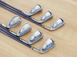 Iron set : Maruman : ชุดเหล็ก Maruman Majesty Royale (รุ่นท๊อปสุด ล่าสุด ออกปี 2024 ของใหม่ 9 หมื่นบาท) มีเหล็ก 6-Pw,Aw,Sw (7 ชิ้น เบอร์ 6 ตีระยะเท่าเบอร์ 5 ของรุ่นอื่น) ก้านกราไฟต์ Flex SR