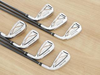 Iron set : Taylormade : ชุดเหล็ก Taylormade SIM GLOIRE (รุ่นปี 2021 รุ่นท๊อปสุด Japan Spec) มีเหล็ก 6-Pw,Aw,Sw (7 ชิ้น) ก้าน Fujikura Air Speeder Flex SR