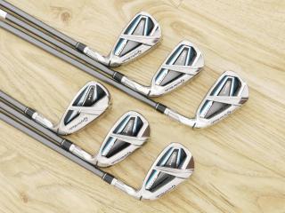 Iron set : ชุดเหล็ก Taylormade SIM MAX OS (ออกปี 2020 Japan Spec.) มีเหล็ก 6-Pw,Aw (6 ชิ้น) ก้านกราไฟต์ Mitsubishi Tensei TM60 Flex R