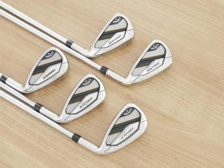 Iron set : Callaway : ชุดเหล็ก Callaway Mavrik (ปี 2020 ตีง่าย ไกลมากๆ) มีเหล็ก 6-Pw (5 ชิ้น) ก้านกราไฟต์ Mitsubishi Diamana 50 Flex S