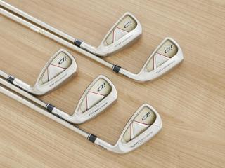 Iron set : PRGR : ชุดเหล็ก PRGR ID Nabla Red (รุ่นท๊อปสุด หน้าเด้ง ไกลมาก) มีเหล็ก 6-Pw (5 ชิ้น) ก้านกราไฟต์ M-37 Flex R