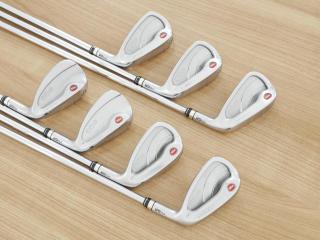 Iron set : PRGR : ชุดเหล็กกระเทย PRGR NEW Egg Forged (รุ่นปี 2020 ตีง่ายและไกลมากๆ เด้งสุดๆ COR 0.82) มีเหล็ก 7-Pw,Aw,As,Sw (7 ชิ้น) ก้านเหล็ก NS Pro 080 Flex SR (M40)