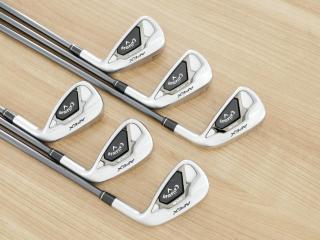 Iron set : Callaway : ชุดเหล็ก Callaway APEX DCB Forged (ปี 2022) มีเหล็ก 5-Pw (6 ชิ้น) ก้านกราไฟต์ Mitsubishi Diamana 55 Flex R