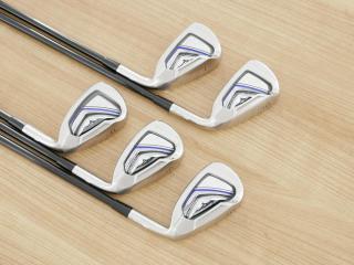 Iron set : Mizuno : ชุดเหล็ก Mizuno JPX EIII SV Titanium (ตัวท้อป ใบใหญ่ที่สุดของ Mizuno ตีง่ายมาก หน้าเด้ง ตีไกล) มีเหล็ก 6-Pw (5 ชิ้น) ก้านกราไฟต์ Flex SR