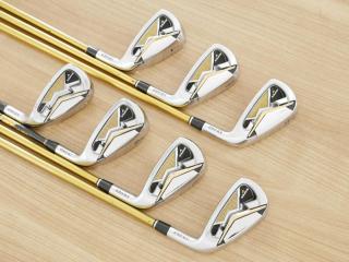 Iron set : Katana : **มีตำหนิ** ชุดเหล็ก Katana Sniper V (รุ่นท๊อป ใบใหญ่ ตีง่าย ไกล) มีเหล็ก 5-Pw,Sw (7 ชิ้น) ก้านกราไฟต์ Sword Gold Flex SR