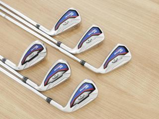 Iron set : Callaway : ชุดเหล็ก Callaway Big Bertha Beta (ใบใหญ่ ตีง่ายมาก) มีเหล็ก 6-Pw,Sw (6 ชิ้น) ก้านเหล็ก GS90 R300