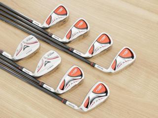 Iron set : Maruman : ชุดเหล็ก Maruman Red-V (ใบใหญ่ ตีง่าย) มีเหล็ก 5-Pw,Aw,Sw (8 ชิ้น) ก้านกราไฟต์ Flex S