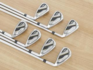 Iron set : Callaway : ชุดเหล็ก Callaway Mavrik MAX (ออกปี 2020 ตีง่าย ไกลมากๆ) มีเหล็ก 6-Pw,Aw,Sw (7 ชิ้น) ก้านกราไฟต์ Mitsubishi Diamana 40 Flex R