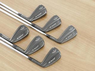 Iron set : Callaway : ชุดเหล็ก Callaway Apex Ti Fusion Black (รุ่นท็อปสุด แพงที่สุด ปี 2025 ของใหม่ 8 หมื่นบาท) มีเหล็ก 5-Pw (6 ชิ้น) ก้านเหล็ก NS Pro 750 NEO Flex S