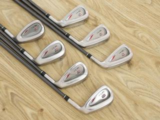 Iron set : Other Brand : ชุดเหล็ก Wilson TAB TC-1 (รุ่นท๊อปสุด หน้าเด้ง ตีไกล) มีเหล็ก 5-Pw,Sw (7 ชิ้น) ก้านกราไฟต์ Flex R