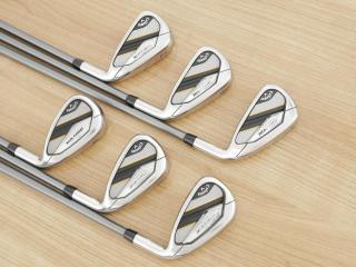 Iron set : Callaway : ชุดเหล็ก Callaway Mavrik (ปี 2020 ตีง่าย ไกลมากๆ) มีเหล็ก 5-Pw (6 ชิ้น) ก้านกราไฟต์ Project X CATALYST 75 6.0 Flex S