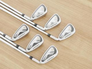 Iron set : Katana : ชุดเหล็ก Katana Sword ATC-55 (หน้าเด้ง ตีง่าย ไกล) มีเหล็ก 6-Pw,Sw (6 ชิ้น) ก้านกราไฟต์ Fujikura Speeder Five Flex SR