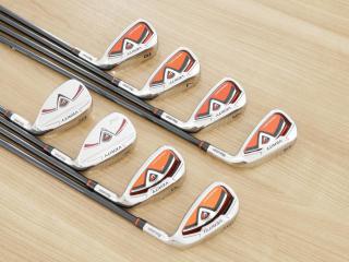 Iron set : Maruman : ชุดเหล็ก Maruman Red-V II (ใบใหญ่ ตีง่าย ไกล) มีเหล็ก 5-Pw,Aw,Sw (8 ชิ้น) ก้านกราไฟต์ Flex R