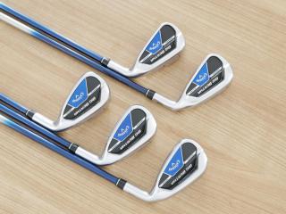 Iron set : Callaway : ชุดเหล็ก Callaway Big Bertha B21 (ออกปี 2021 ตีง่ายที่สุดของ Callaway) มีเหล็ก 6-Pw (5 ชิ้น) ก้านกราไฟต์  Speeder Evolution Flex R