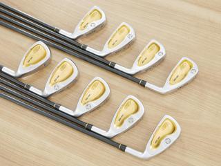 iron_set : **มีตำหนิ ก้าน 3 ดาว** ชุดเหล็ก Honma TwinMarks MG818 (รุ่นหายากก) มีเหล็ก 3-10,Sw (9 ชิ้น) ก้านกราไฟต์ ARMRQ 851 Flex R (3 ดาว)