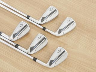 Iron set : Callaway : ชุดเหล็ก Callaway Paradym Ai Smoke (ออกปี 2024 ตีง่ายมาก ไกล Japan Spec.) มีเหล็ก 6-Pw (5 ชิ้น) ก้านเหล็ก NS Pro ZELOS 7 Flex S