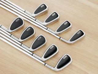 iron_set : ชุดเหล็กกระเทย PRGR Egg Forged มีเหล็ก 5-Pw,Aw,As,Sw (9 ชิ้น) ก้านเหล็ก PRGR SSII 95 Flex SR