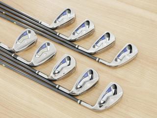 Iron set : Maruman : ชุดเหล็ก Maruman Majesty Royal Black (รุ่นท๊อปสุด ตีง่าย เด้ง ไกลมากๆ) มีเหล็ก 5-10,Pw,Aw,Sw (9 ชิ้น ระยะเทียบเท่า 4-Pw,Aw,Sw) ก้านกราไฟต์ Flex SR