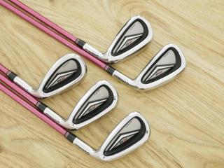 Lady club : All : ชุดเหล็ก Taylormade r9 MAX (ตีง่าย) มีเหล็ก 7-Pw,Sw (5 ชิ้น) ก้านกราไฟต์ Flex L