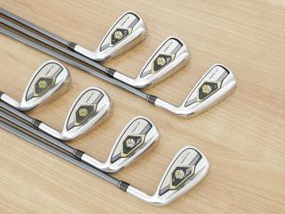 Iron set : Taylormade : ชุดเหล็ก Taylormade Gloire G (รุ่นท๊อปสุด ตีไกลมากๆ เหล็ก 7 Loft 26.5 หน้าเด้ง) มีเหล็ก 6-Pw,Aw,Sw (7 ชิ้น) ก้านกราไฟต์ Flex R