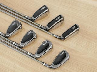 Iron set : PRGR : ชุดเหล็กกระเทย PRGR Egg PC-01 มีเหล็ก 5-Pw,Aw (7 ชิ้น) ก้านกราไฟต์ Flex SR (M-40)