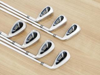Iron set : XXIO : ชุดเหล็ก XXIO Cross (ออกปี 2019 ตีไกลที่สุดของที่สุดจาก XXIO หน้าเด้งสุดๆ) มีเหล็ก 7-Pw,Aw,Dw,Sw (7 ชิ้น ตีไกลกว่าปกติ 2 เบอร์) ก้านเหล็ก NS Pro 870 DST Flex S