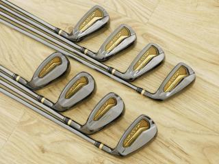 iron_set : ชุดเหล็ก Tourstage EXE Super Premium (ตัวท้อปสุด หน้าเด้ง) มีเหล็ก 5-Pw,Aw,Sw (8 ชิ้น) ก้านกราไฟต์ Flex R