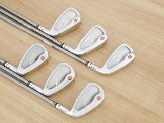 Iron set : PRGR : ชุดเหล็กกระเทย PRGR NEW Egg Forged (รุ่นปี 2020 ตีง่ายและไกลมากๆ เด้งสุดๆ COR 0.82) มีเหล็ก 6-Pw,Aw (6 ชิ้น) ก้านกราไฟต์ Flex SR (M40)