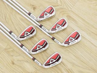 Iron set : Maruman : ชุดเหล็ก Maruman Red-V II (ใบใหญ่ ตีง่าย ไกล) มีเหล็ก 5-Pw (6 ชิ้น) ก้านเหล็ก NS Pro 1070 Flex S