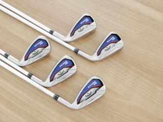 Iron set : Callaway : ชุดเหล็ก Callaway Big Bertha Beta (ใบใหญ่ ตีง่ายมาก) มีเหล็ก 6-Pw (5 ชิ้น) ก้านกราไฟต์ Fujikura Air Speeder Flex R