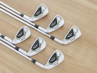 Iron set : Callaway : ชุดเหล็ก Callaway APEX DCB Forged (ปี 2022) มีเหล็ก 5-Pw (6 ชิ้น) ก้านเหล็ก NS Pro ZELOS 7 Flex S