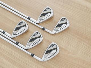 Iron set : Callaway : ชุดเหล็ก Callaway Mavrik (ปี 2020 ตีง่าย ไกลมากๆ) มีเหล็ก 6-Pw (5 ชิ้น) ก้านกราไฟต์ Mitsubishi Diamana 50 Flex S