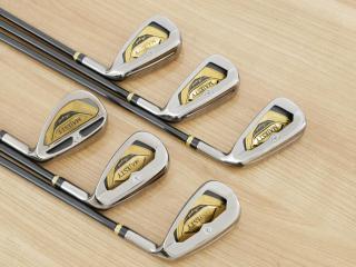 Iron set : Maruman : ชุดเหล็ก Maruman Majesty Royale (รุ่นท๊อปสุด ปี 2021 ของใหม่ 8 หมื่นบาท) มีเหล็ก 7-10,Pw,Aw (6 ชิ้น เบอร์ 6 ตีระยะเท่าเบอร์ 5 ของรุ่นอื่น) ก้านกราไฟต์ Flex R