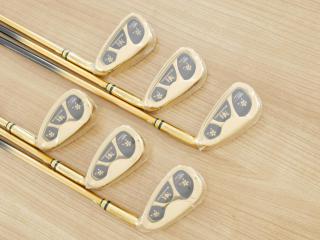 iron_set : **ของใหม่ ยังไม่แกะพลาสติก** ชุดเหล็ก Mutsumi Honma MH777 One Length (ใบใหญ่ ตีง่าย ไกล) มีเหล็ก 5-Pw (6 ชิ้น) ก้านกราไฟต์ Flex R