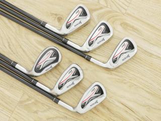 iron_set : ชุดเหล็ก Srixon GIE (ใบใหญ่ ตีง่าย) มีเหล็ก 6-Pw,Aw (6 ชิ้น) ก้านกราไฟต์ Miyazaki 61 Flex R
