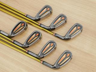 Iron set : Tsuruya : ชุดเหล็ก Tsuruya AXEL Gold Premium IV (รุ่นปี 2021 ของใหม่ 7 หมื่นกว่าบาท หน้าเด้งสุดๆ ไกลสุดๆๆ) มีเหล็ก 7-Pw,Aw,As,Sw (7 ชิ้น ครบเซ็ต) ก้านกราไฟต์ Flex R