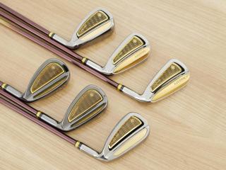 Iron set : Maruman : ชุดเหล็ก Maruman Majesty Prestigio 13 (ออกปี 2024 ท็อปสุดๆ ของใหม่ 1.2 แสน หายากมากๆ) มีเหล็ก 7-Pw,Aw,Sw (6 ชิ้น) ก้านกราไฟต์ Flex SR
