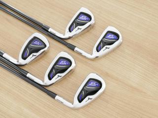 iron_set : ชุดเหล็ก Mizuno JPX EIII SV Hot Metal (ตัวท้อป ใบใหญ่ที่สุดของ Mizuno ตีง่ายมาก หน้าเด้ง ตีไกล) มีเหล็ก 6-Pw (5 ชิ้น) ก้านกราไฟต์ Flex R