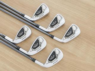 Iron set : ชุดเหล็ก Callaway APEX DCB Forged (ปี 2022) มีเหล็ก 5-Pw (6 ชิ้น) ก้านกราไฟต์ Mitsubishi Diamana 55 Flex R