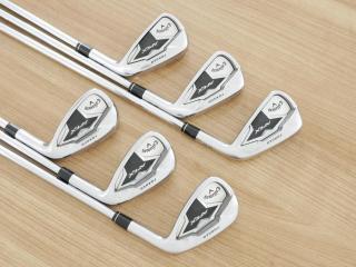 iron_set : ชุดเหล็ก Callaway APEX Forged (ออกปี 2019) มีเหล็ก 5-Pw (6 ชิ้น) ก้านเหล็ก NS Pro ZELOS 8 Flex S