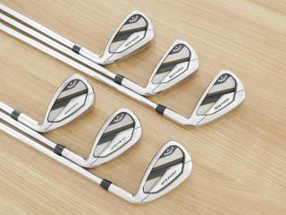 Iron set : Callaway : ชุดเหล็ก Callaway Mavrik (ปี 2020 ตีง่าย ไกลมากๆ) มีเหล็ก 6-Pw,Aw (6 ชิ้น) ก้านเหล็ก NS Pro Zelos 7 Flex S