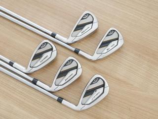 iron_set : ชุดเหล็ก Callaway Mavrik (ปี 2020 ตีง่าย ไกลมากๆ) มีเหล็ก 6-Pw (5 ชิ้น) ก้านกราไฟต์ Mitsubishi Diamana 50 Flex R