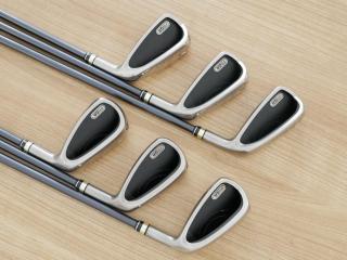 Iron set : PRGR : ชุดเหล็กกระเทย PRGR Egg Forged มีเหล็ก 5-Pw (6 ชิ้น) ก้านกราไฟต์ M-40 Flex SR